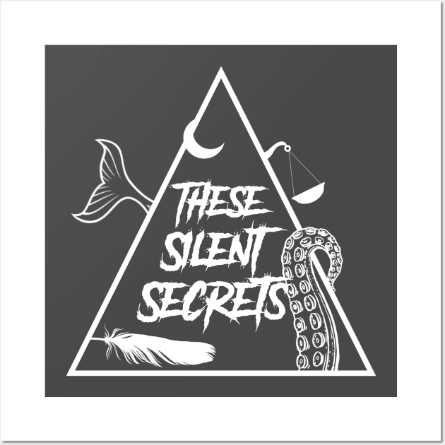 These Silent Secrets Alternate Logo (White) Wall Art by Ghostlight Media